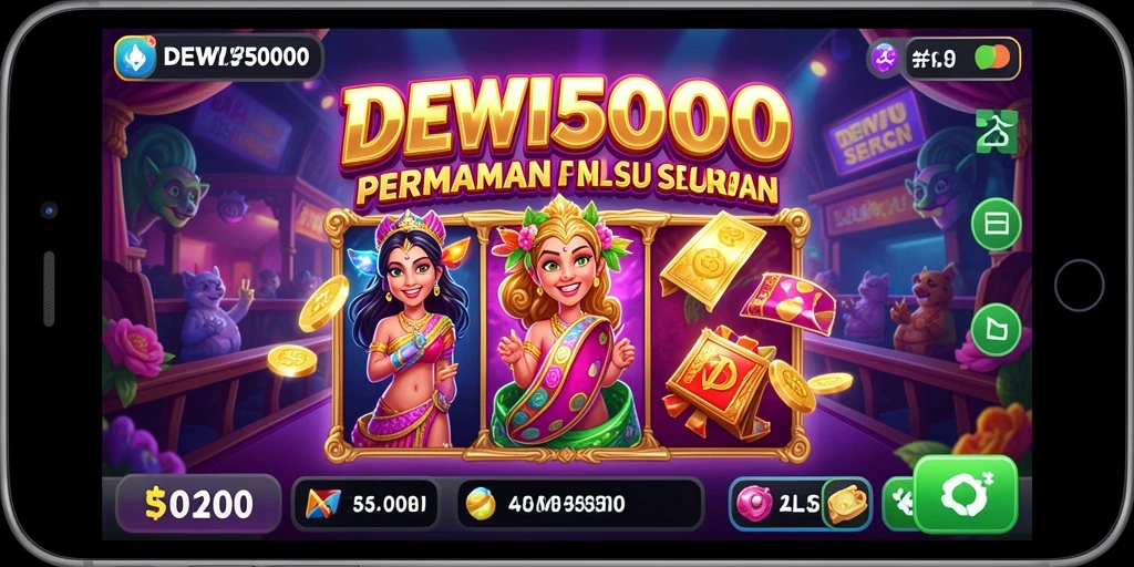 Tampilan gameplay Slot DEWI5000 yang menarik dan seru.