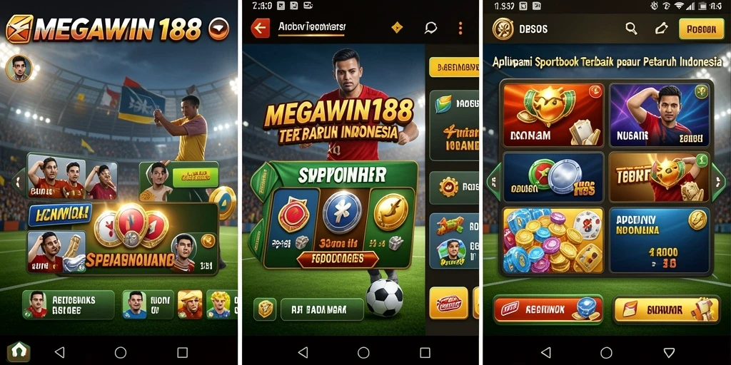 Tampilan menarik dari MEGAWIN188 dengan fitur taruhan olahraga yang lengkap.