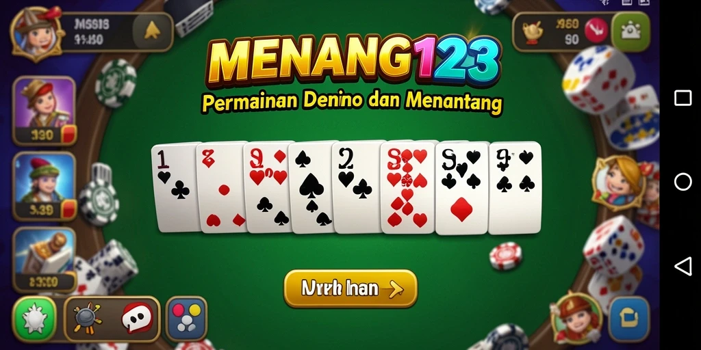 Tampilan menarik dari gameplay Domino di MENANG123.