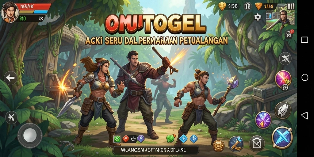 Screenshot gameplay OMUTOGEL yang menampilkan adegan aksi mendebarkan.