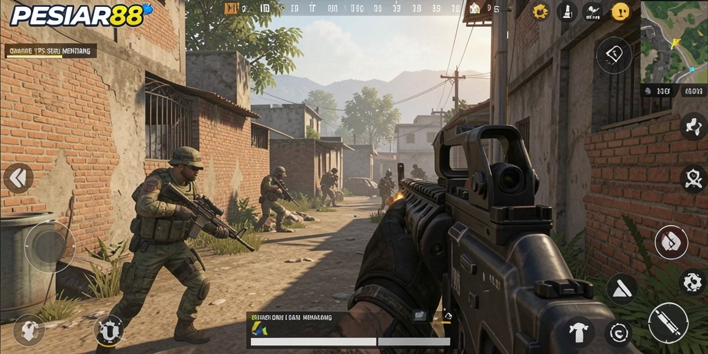 Gameplay PESIAR88 yang seru dan mendebarkan saat bermain FPS.
