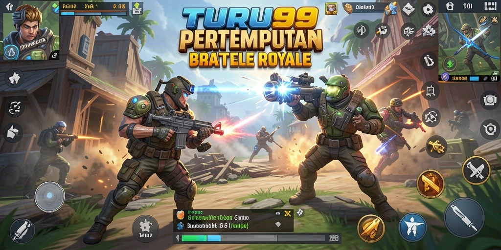 TUR99 menampilkan gameplay Battle Royale yang intens dan mendebarkan.