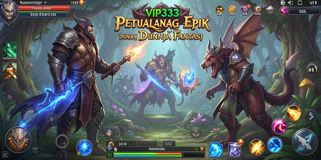 Tampilan gameplay VIP333 yang memukau dalam petualangan RPG.